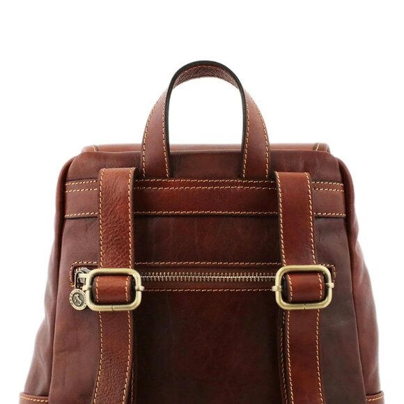 Brown Italian Leather Backpack | Handmade Full-Grain Everyday & Travel Bag main image 8